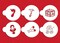 3-Inch Large Baby Cookie & Cupcake Stencils: Baby Carriage, Rattle, Pacifier, Block, Diaper Pins, Footprint | C197 by Designer Stencils | Cookie Decorating Tools |